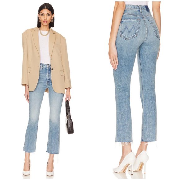 💕MOTHER SUPERIOR💕 The Tripper Flood Fray Jeans ~ Left In The Dust 28 NWOT - Picture 3 of 16